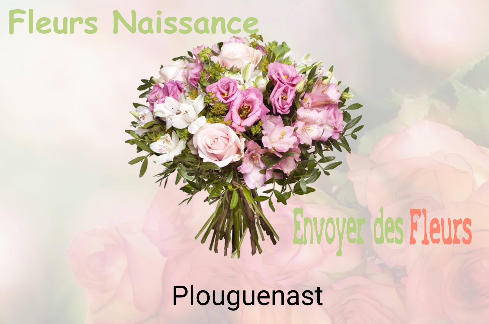 Bouquet de fleurs de naissance livré à Plouguenast